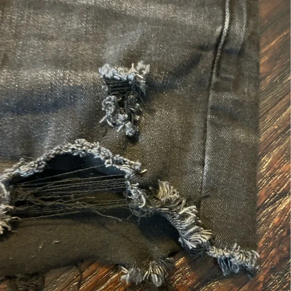 American Eagle Outfitters Next Level Stretch Rise Shorties- Denim Shorts - Picture 4 of 9